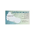 Custom Full Color Podiatrist Sticker Appt. Cards, Left Foot Sticker, Flat Print, Horizontal, 1-Sided