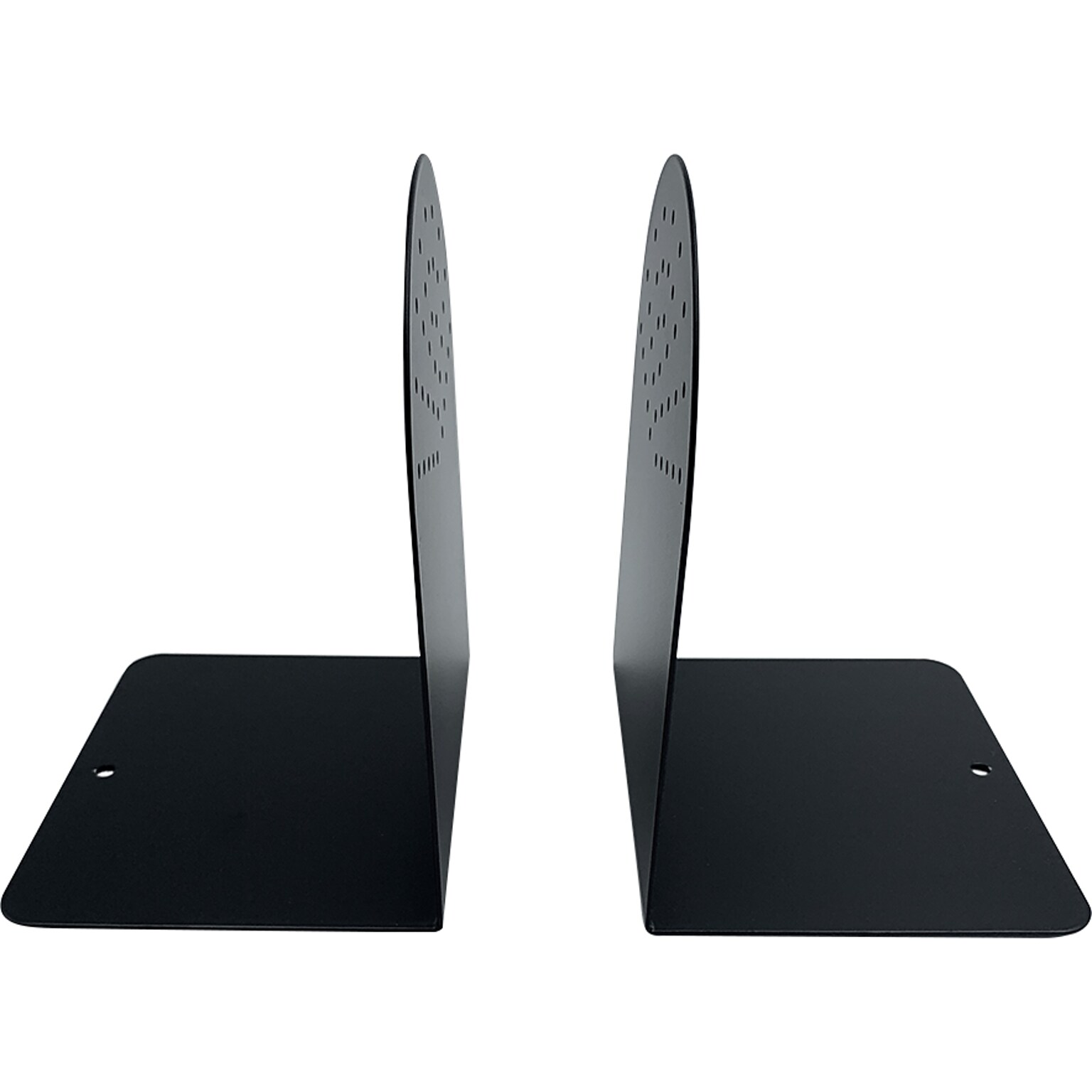 Huron Steel Book Ends, 7.25H, Black (HASZ0095)