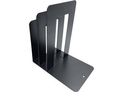 Huron Steel Book Ends, 8"H, Black (HASZ0094)