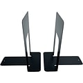 Huron Steel Book Ends, 9.25H, Black (HASZ0039)