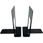 Huron Steel Book Ends, 9.25"H, Black (HASZ0039)