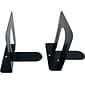 Huron Steel Book Ends, 4.75"H, Black (HASZ0038)