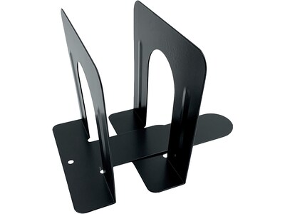 Huron Steel Book Ends, 4.75"H, Black (HASZ0038)