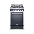 Magic Chef Gas Range 2.73 Cu. Ft., Stainless Steel/Black (MCSRG24S)
