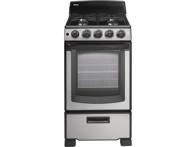 Danby 2.3 Cu. Ft. Gas Range, Black/Stainless Steel (DR202BSSGLP)