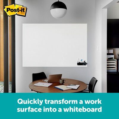 Post-it® Flex Write Surface, The Permanent Marker Whiteboard Surface, 3' x 2' (FWS3X2)