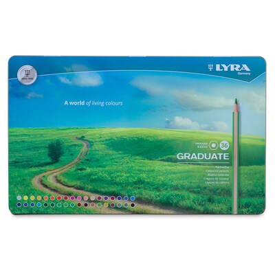 Lyra Graduate Aquarell Colored Pencils, Assorted Colors, 36/Box (DIX2881360)
