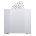 Flipside Corrugated Presentation Boards with Headers, 36 x 48, White, 24/Pack (FLP30242)