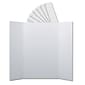 Flipside Corrugated Presentation Boards with Headers, 36" x 48", White, 24/Pack (FLP30242)