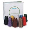 Trait-tex 4-Ply Double Weight Glitter Yarn Dispenser, Assorted Colors, 8 oz., 9 Cones (PAC0000280)
