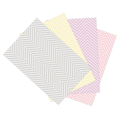 Dixon Ella Bella Photography Backdrop Paper, 48 x 12, Assorted Chevron, 4 Rolls (PAC2514)