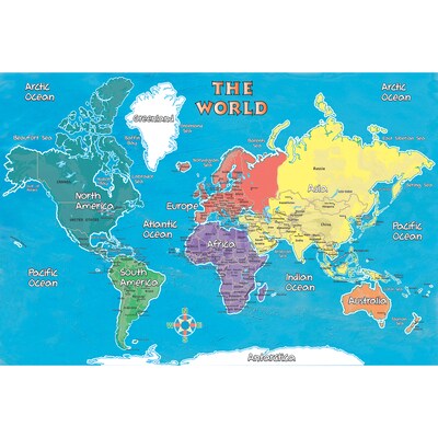 Replogle Young Explorer World Map, 42 x 30 (RE-72162)
