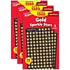TREND Enterprises superShapes Value Pack Gold Sparkle Stars Stickers, 1300 Stickers/Pack, 3 Packs/Bu