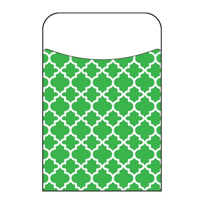 TREND Enterprises Terrific Pockets Moroccan Green Library Pockets, 250/Pack (T-77018BP)