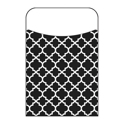 TREND Enterprises Terrific Pockets Moroccan Black Library Pockets, 250/Pack (T-77020BP)