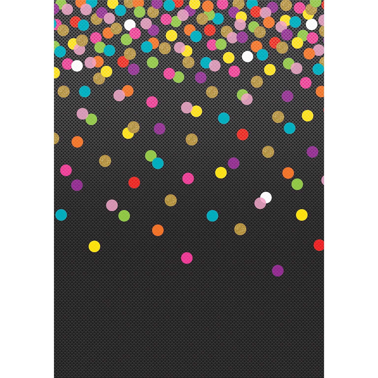 Teacher Created Resources Better Than Paper Bulletin Board Paper Roll, 48 x 144, Colorful Confetti/Black, 4/Carton (TCR32354)