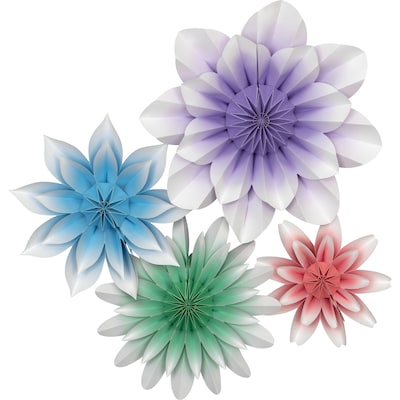 Teacher Created Resources Floral Bloom Paper Flowers, Pack of 4 (TCR8544)