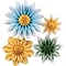 Teacher Created Resources Floral Sunshine Paper Flowers, Pack of 4 (TCR8546)