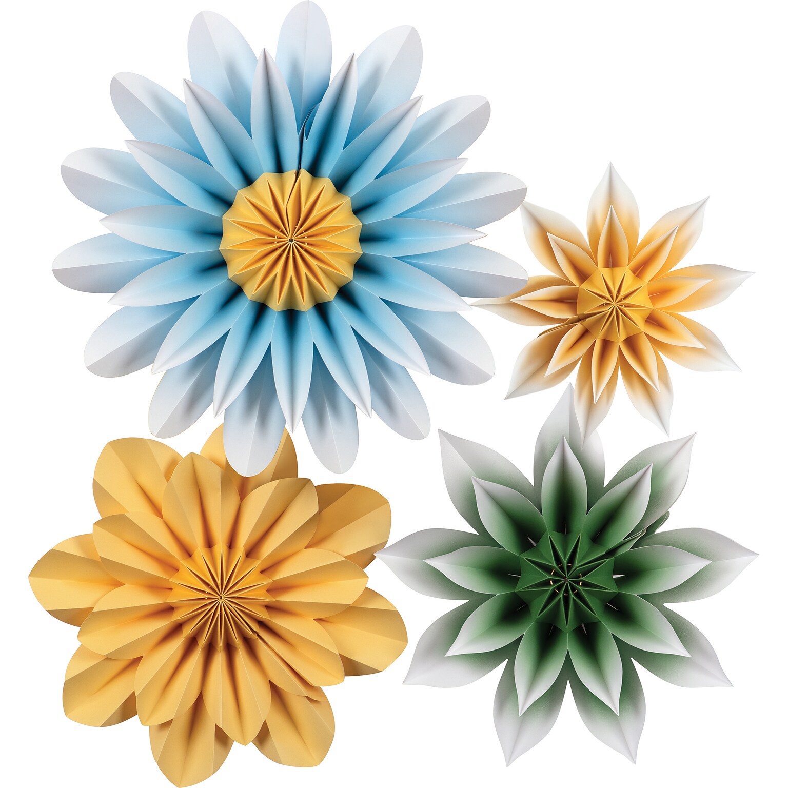 Teacher Created Resources Floral Sunshine Paper Flowers, Pack of 4 (TCR8546)