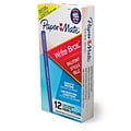 Paper Mate Write Bros. Ballpoint Pen, Medium Point, Blue Ink, Dozen (3311131)