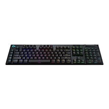 Logitech G915 LIGHTSPEED Wireless RGB Mechanical Gaming Keyboard, GL Tactile, Black (920-008902)