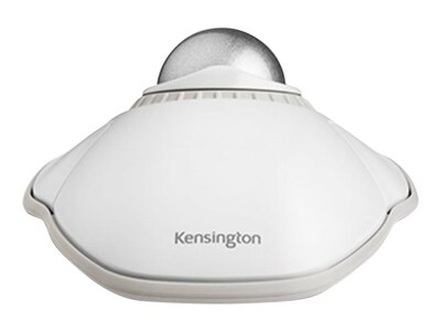 Kensington Orbit Ergonomic Ambidextrous Trackball USB Mouse, White (K72500WW)