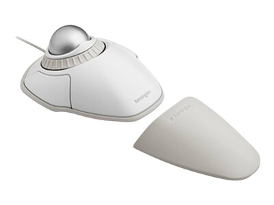 Kensington Orbit Ergonomic Ambidextrous Trackball USB Mouse, White (K72500WW)
