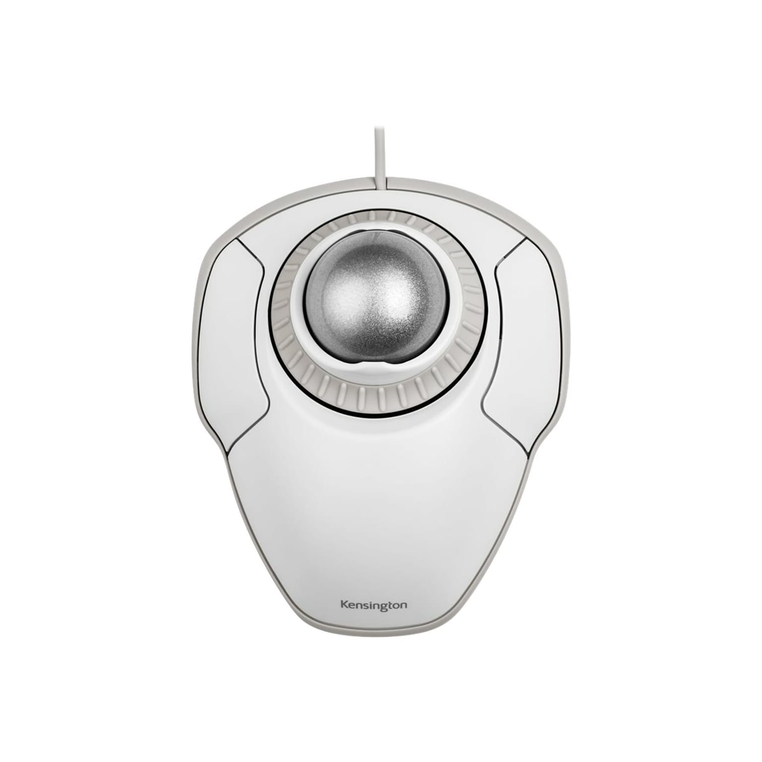 Kensington Orbit Ergonomic Ambidextrous Trackball USB Mouse, White (K72500WW)