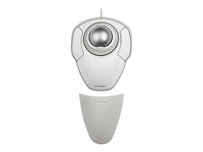Kensington Orbit Ergonomic Ambidextrous Trackball USB Mouse, White (K72500WW)
