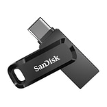 SanDisk Ultra Dual Go 128GB USB 3.1 Gen 1 / USB-C Flash Drive, Black (SDDDC3-128G-A46)
