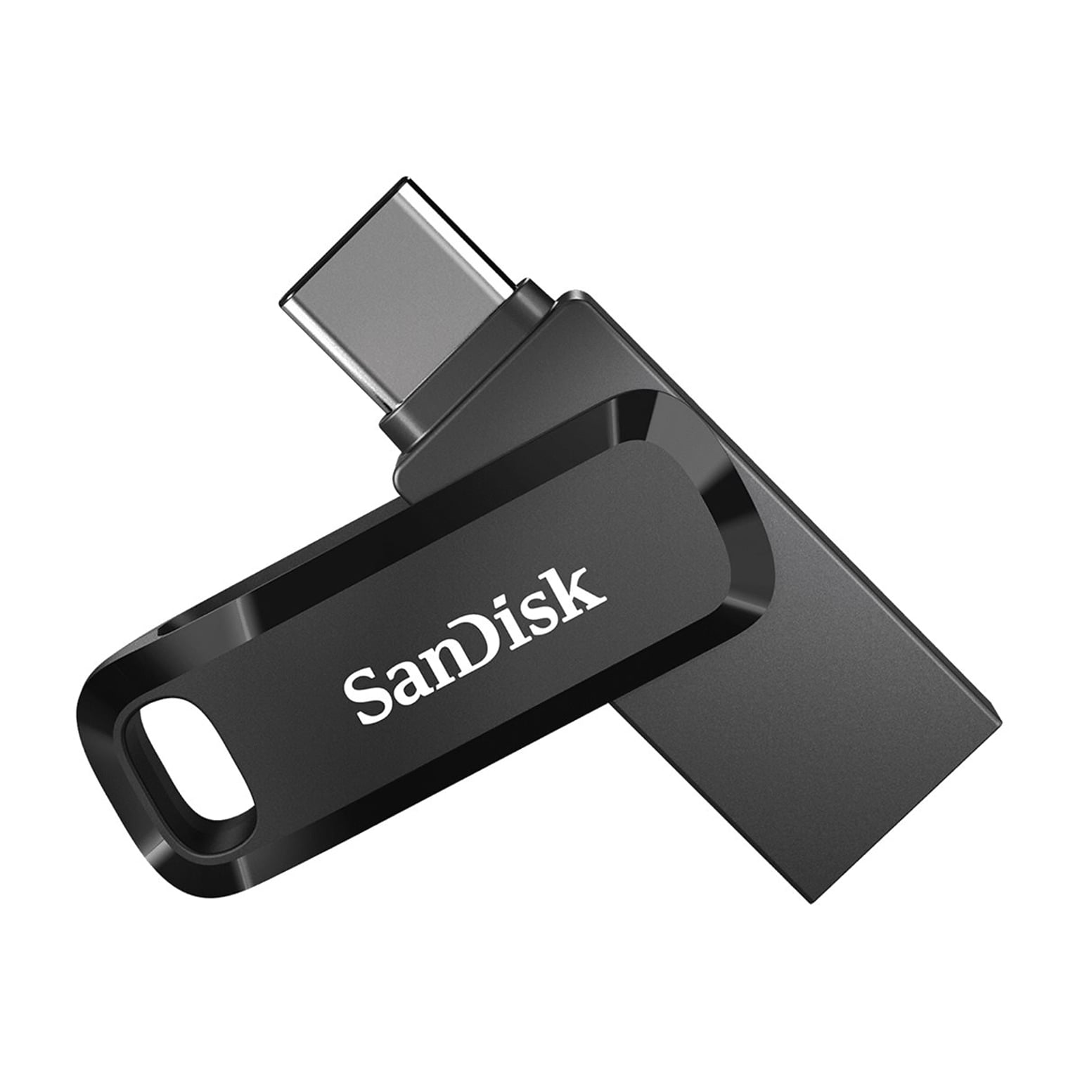 SanDisk Ultra Dual Go 64GB USB 3.1 Gen 1 / USB-C Flash Drive, Black (SDDDC3-064G-A46)