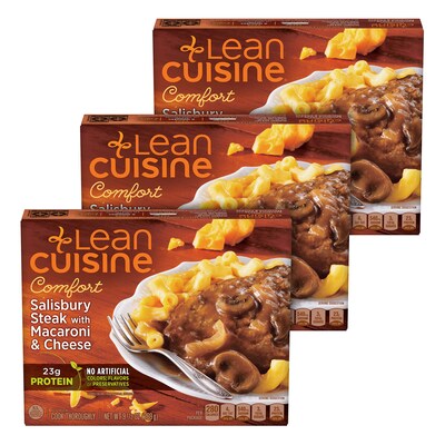 Lean Cuisine Comfort Salisbury Steak with Macaroni & Cheese, 3/Pack (166194)