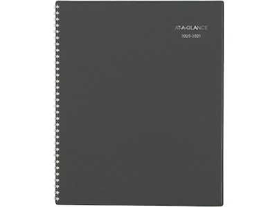 2020-2021 AT-A-GLANCE 8.5 x 11 Academic Planner, Charcoal (AYC470-45-21)
