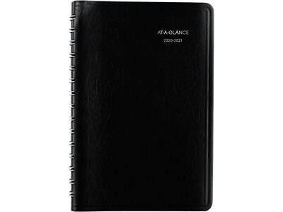 2020-2021 AT-A-GLANCE 5 x 8 Academic Appointment Book, DayMinder, Black (AY440021)