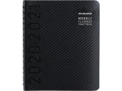 2020-2021 AT-A-GLANCE 8.25 x 11 Academic Appointment Book, Contempo, Charcoal (70957X4521)