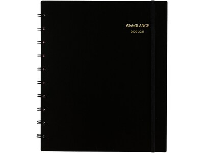 2020-2021 AT-A-GLANCE 9 x 11 Academic Appointment Book, Move-A-Page, Black (70-957E-05-21)