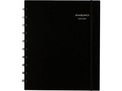 2020-2021 AT-A-GLANCE 9 x 11 Academic Appointment Book, Move-A-Page, Black (70-957E-05-21)