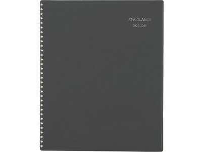 2020-2021 AT-A-GLANCE 8.5 x 11 Academic Appointment Book, DayMinder, Charcoal (AYC520-45-21)