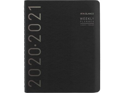 2020-2021 AT-A-GLANCE 8.25 x 11 Appointment Book, Contempo, Black (70-957X-05-21)