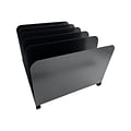 Huron 5-Compartment Steel File Organizer, Black (HASZ0145)