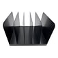 Huron 5-Compartment Steel File Organizer, Black (HASZ0145)
