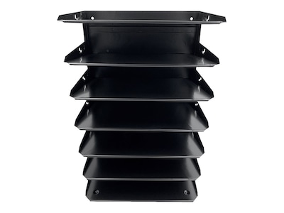 Huron 7-Compartment Steel File Organizer, Black (HASZ0150)