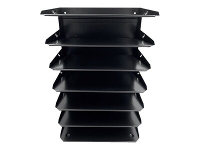 Huron 7-Compartment Steel File Organizer, Black (HASZ0150)