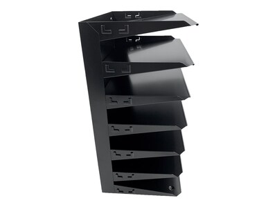 Huron 7-Compartment Steel File Organizer, Black (HASZ0150)