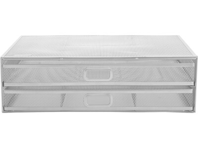 Mind Reader Monitor Stand, White (2TDMESHY-WHT)