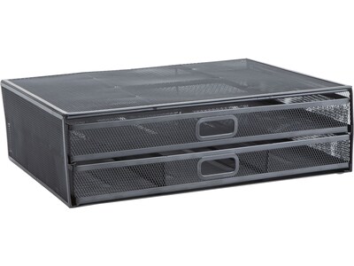 Mind Reader Monitor Stand, Black (2TDMESHY-BLK)