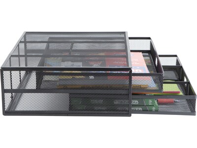 Mind Reader Monitor Stand, Black (2TDMESHY-BLK)