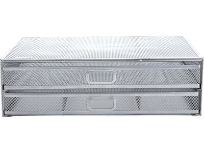 Mind Reader Monitor Stand, Silver (2TDMESHY-SIL)