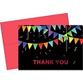 Great Papers! Rainbow Pennant Red Foil Personal Thank You Notecard, Multicolor, 50/Pack (2020030)