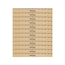 Westcott® 12 Scale Wood Ruler, Beige, 12/Pack (17720)